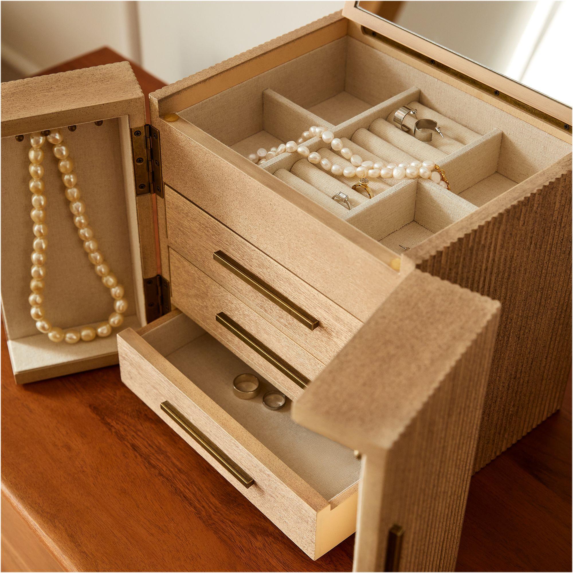 Modern Fluted Jewellery Boxes West Elm UK